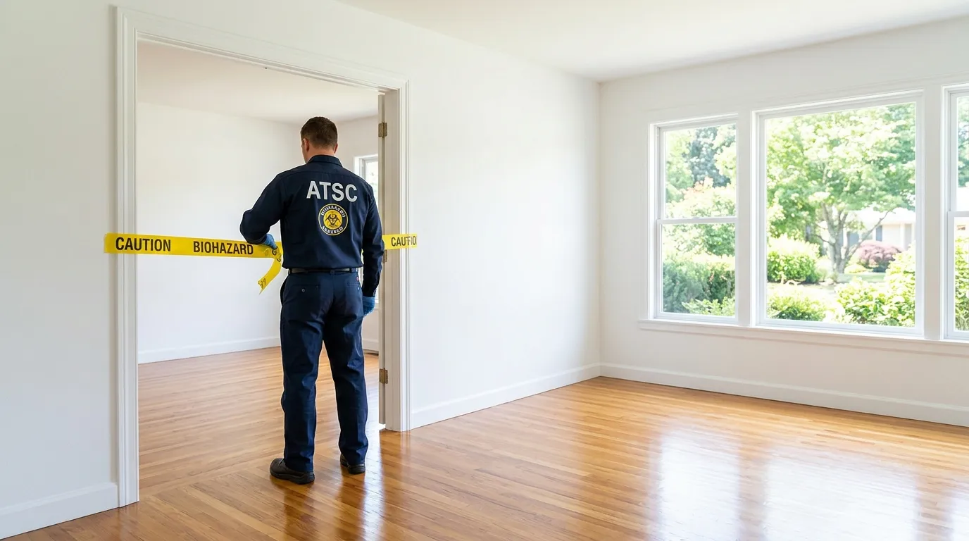 Certified biohazard cleanup crew performing Decomposition Cleanup in Seven Hills